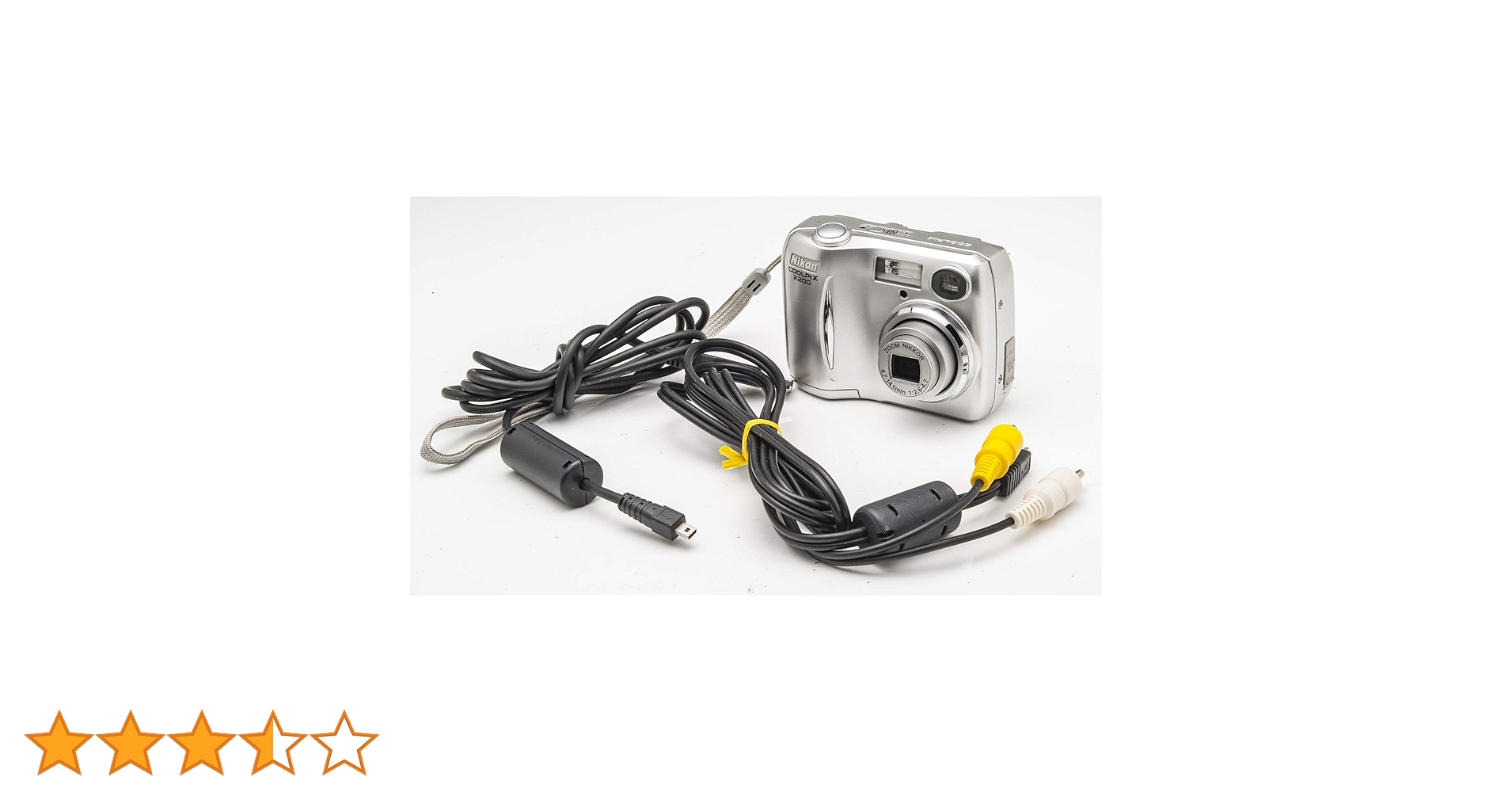 Nikon COOLPIX E2200 デジカメ a4714 Nikon Coolpix E2200 Silver 2 MP 3x Optical Zoom Built-in